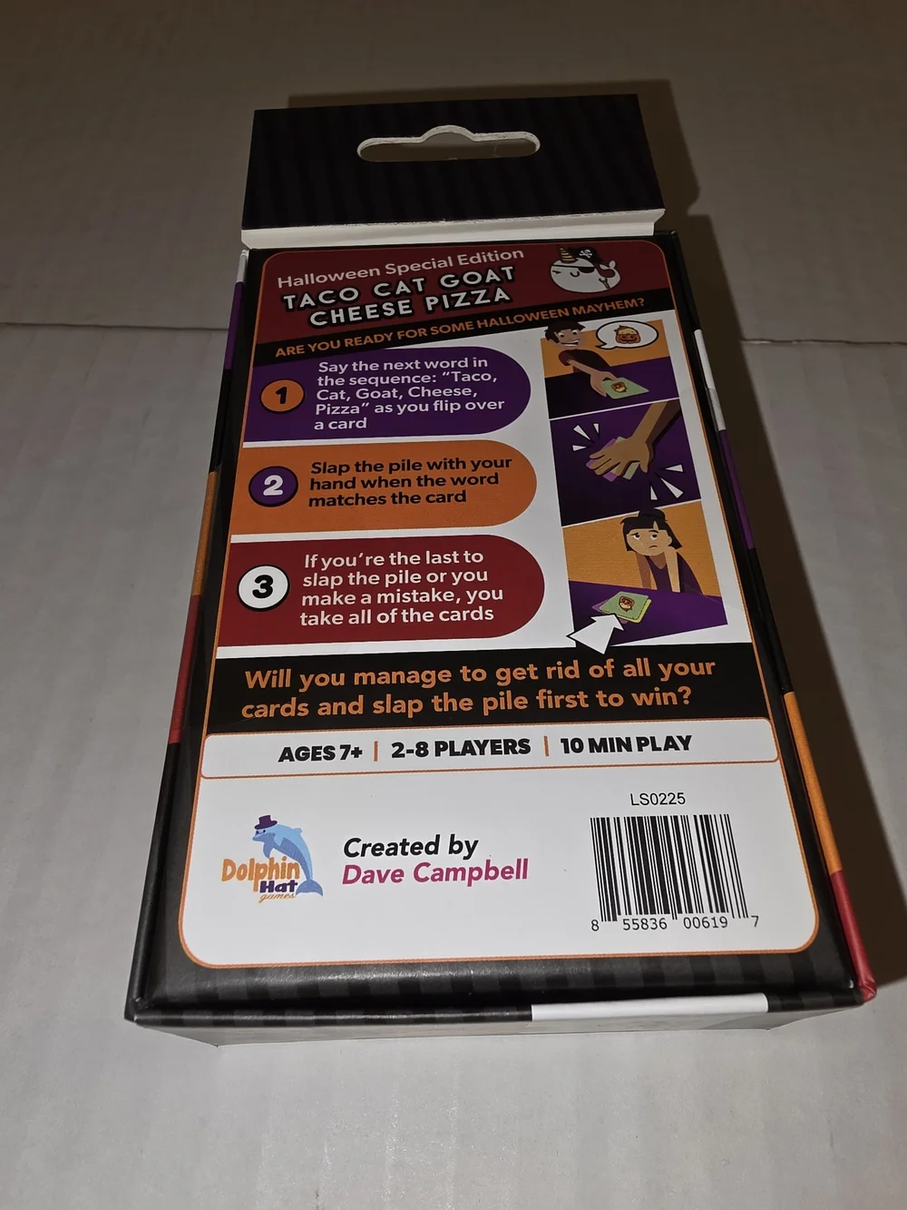 Dolphin Hat Games TACO CAT GOAT CHEESE PIZZA Halloween Card Game